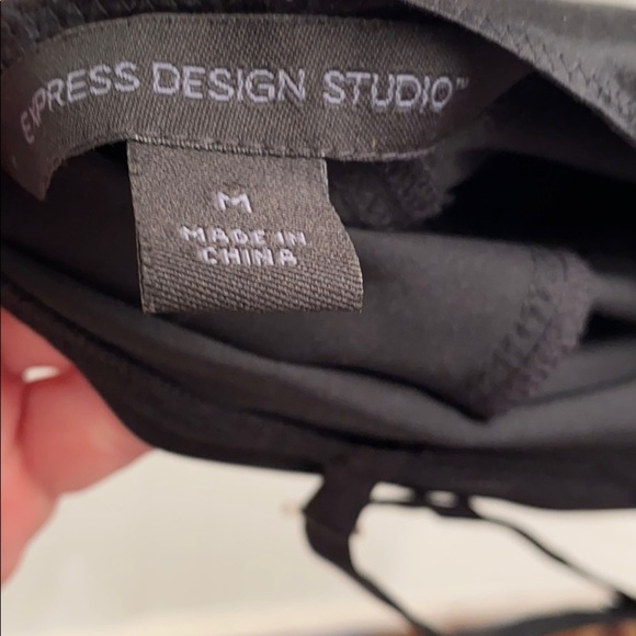 Express Design Studio Y2K black rhinestone silk camisole - Picture 5 of 10